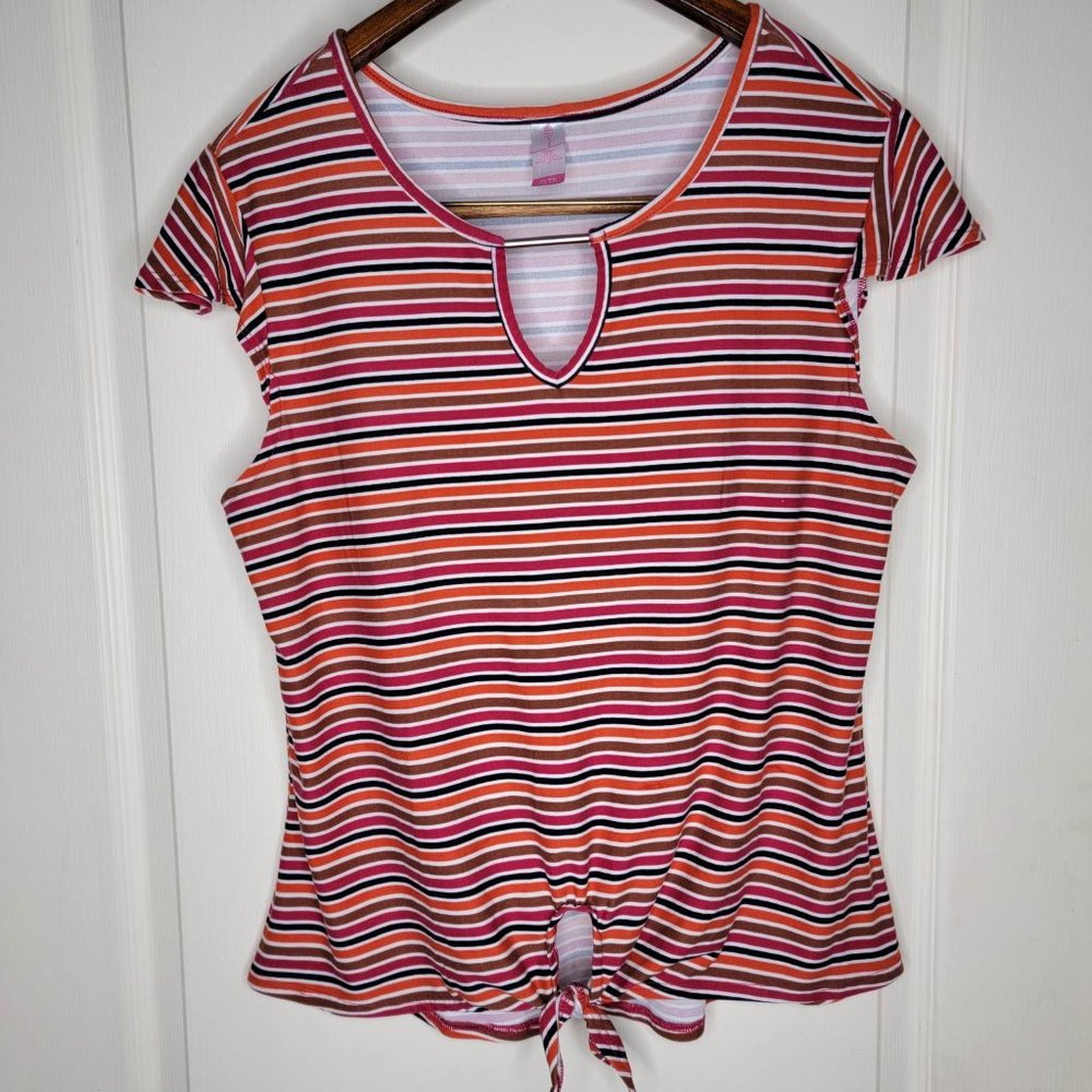 No Boundaries Top with Tie Front Size XL/XG (15-17) Juniors Pull Over